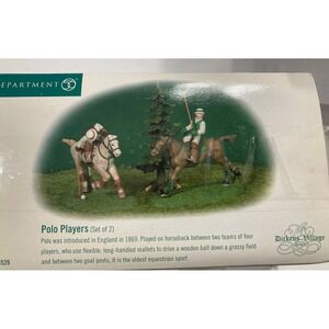 DEPT 56 POLO‎ Pony PLAYERS 58529 DICKENS SNOW VILLAGE DEPARTMENT Horses